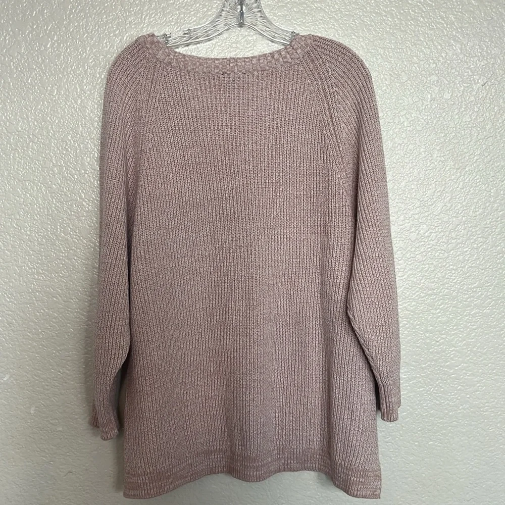 Express Pink Oversized Crewneck Sweater